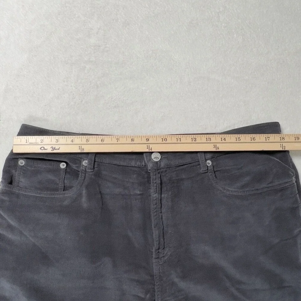 Faherty Stretch Terry Corduroy Pants Mens Sz 36x30(29) Gray 5 Pocket